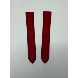 NEW AUTHENTIC CARTIER dark pink LEATHER STRAP BAND 16MM X 14MM